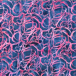 Flamingo - Abstract Circles - Candy Land Batik